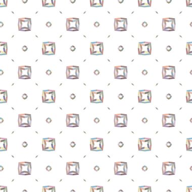 Geometrik şekilli kusursuz desen vektör çizimi