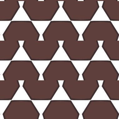 Geometrik şekilli kusursuz desen vektör çizimi