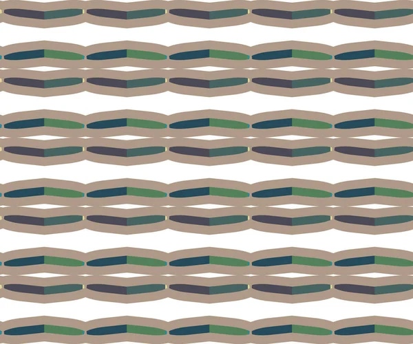 Padrão Sem Costura Com Formas Geométricas Ilustração Vetorial — Vetor de Stock