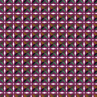 Geometrik şekilli kusursuz desen vektör çizimi