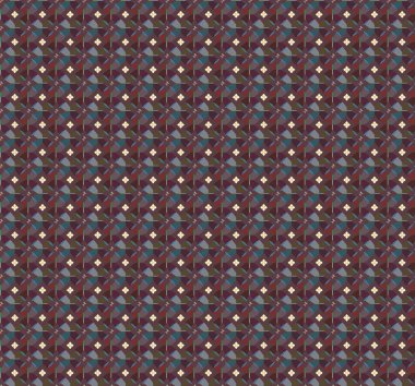 Geometrik şekilli kusursuz desen vektör çizimi