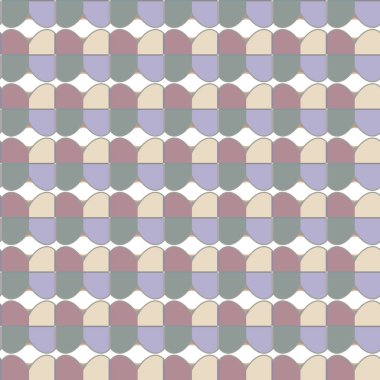 Geometrik şekilli kusursuz desen vektör çizimi