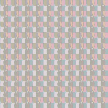 Geometrik şekilli kusursuz desen vektör çizimi