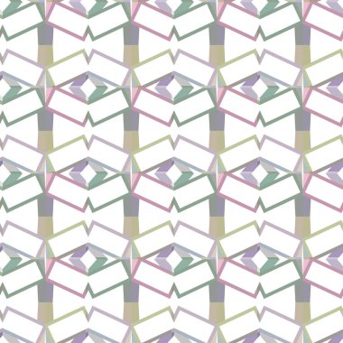 Geometrik şekilli kusursuz desen vektör çizimi