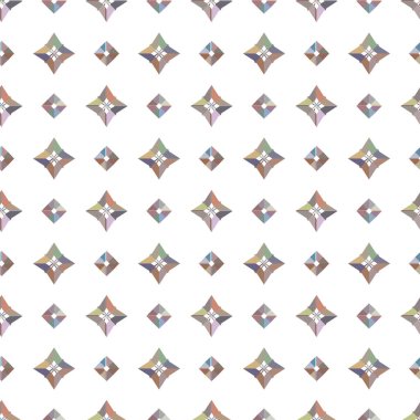 Geometrik şekilli kusursuz desen vektör çizimi