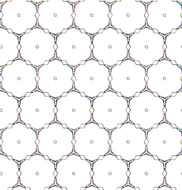 Geometrik şekilli kusursuz desen vektör çizimi
