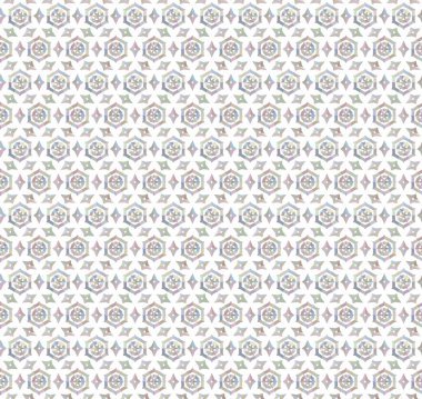 Geometrik şekilli kusursuz desen vektör çizimi