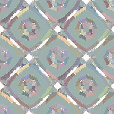Geometrik şekilli kusursuz desen vektör çizimi