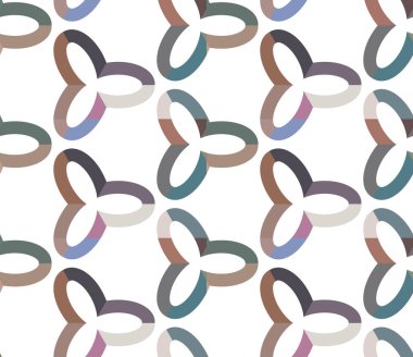 Geometrik şekilli kusursuz desen vektör çizimi