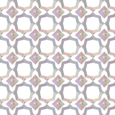 Geometrik şekilli kusursuz desen vektör çizimi