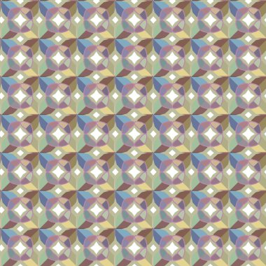 Geometrik şekilli kusursuz desen vektör çizimi