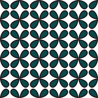 Geometrik şekilli kusursuz desen vektör çizimi