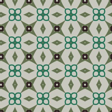 Geometrik şekilli kusursuz desen vektör çizimi