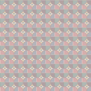 Geometrik şekilli kusursuz desen vektör çizimi