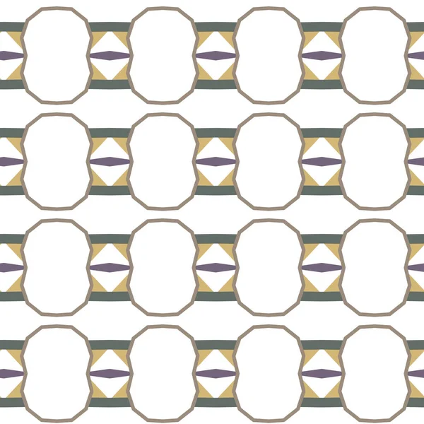 Patrón Sin Costura Con Formas Geométricas Vector Ilustración — Archivo Imágenes Vectoriales