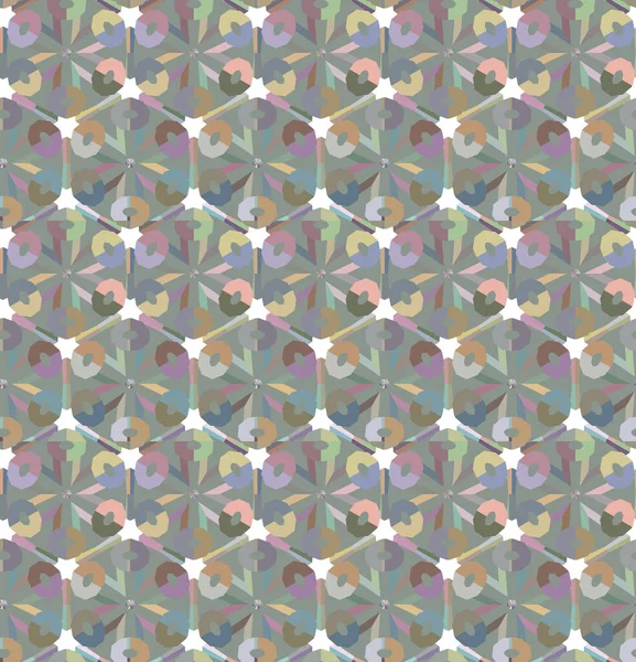 Abstraktes Kaleidoskop Stoff Nahtloser Hintergrund Vektorillustration — Stockvektor