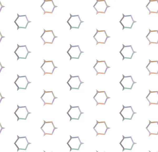 Padrão Sem Costura Com Formas Geométricas Ilustração Vetorial — Vetor de Stock