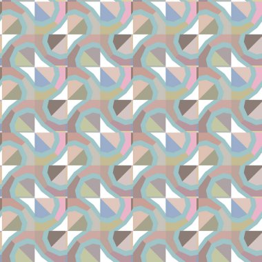 Geometrik şekilli kusursuz desen vektör çizimi