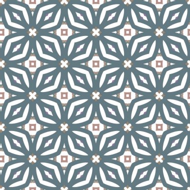 Geometrik şekilli kusursuz desen vektör çizimi