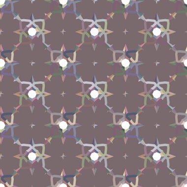 Geometrik şekilli kusursuz desen vektör çizimi