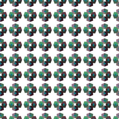 Geometrik şekilli kusursuz desen vektör çizimi