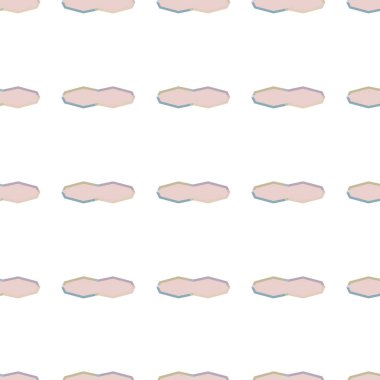 Geometrik şekilli kusursuz desen vektör çizimi