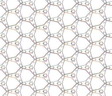 Geometrik şekilli kusursuz desen vektör çizimi