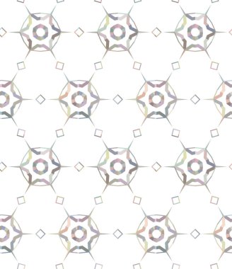 Geometrik şekilli kusursuz desen vektör çizimi