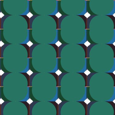 Geometrik şekilli kusursuz desen vektör çizimi