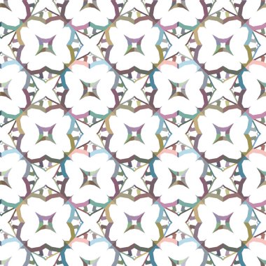 Geometrik şekilli kusursuz desen vektör çizimi