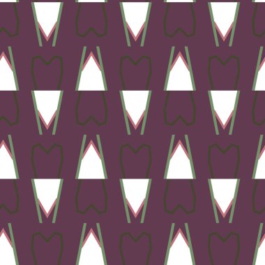 Geometrik şekilli kusursuz desen vektör çizimi