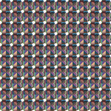 Geometrik şekilli kusursuz desen vektör çizimi