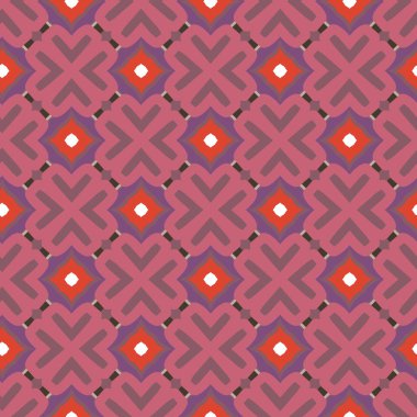 Geometrik şekilli kusursuz desen vektör çizimi