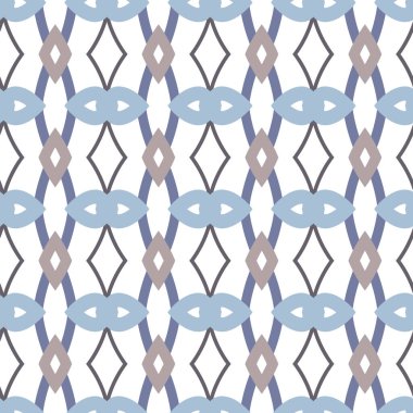 Geometrik şekilli kusursuz desen vektör çizimi