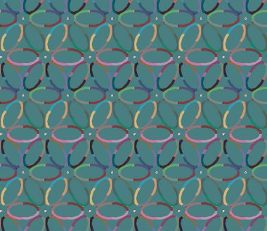 Geometrik şekilli kusursuz desen vektör çizimi