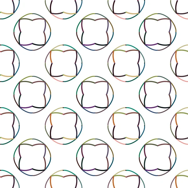 Geometrik şekilli kusursuz desen vektör çizimi