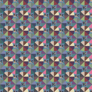 soyut kaleydoskop kumaş dikişsiz arkaplan, vektör illüstrasyonu 