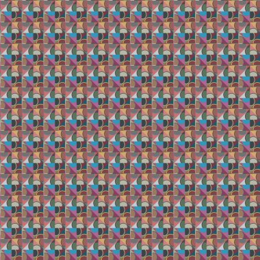 Geometrik şekilli kusursuz desen vektör çizimi