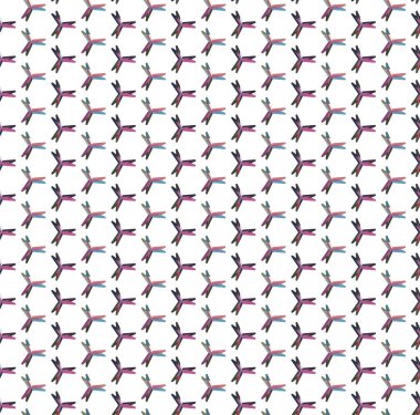 Geometrik şekilli kusursuz desen vektör çizimi