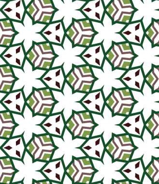 Geometrik şekilli kusursuz desen vektör çizimi