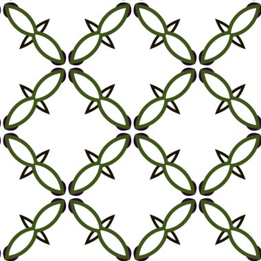 Geometrik şekilli kusursuz desen vektör çizimi