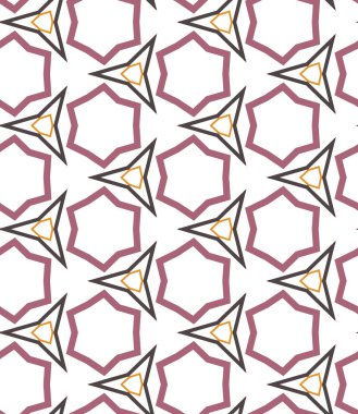 Geometrik şekilli kusursuz desen vektör çizimi