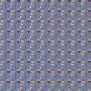 Geometrik şekilli kusursuz desen vektör çizimi