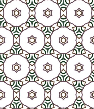 Geometrik şekilli kusursuz desen vektör çizimi