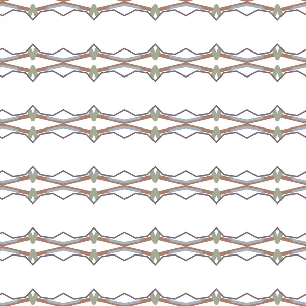 Bezszwowy Wzór Geometrycznych Kształtów Wektor Ilustracji — Wektor stockowy
