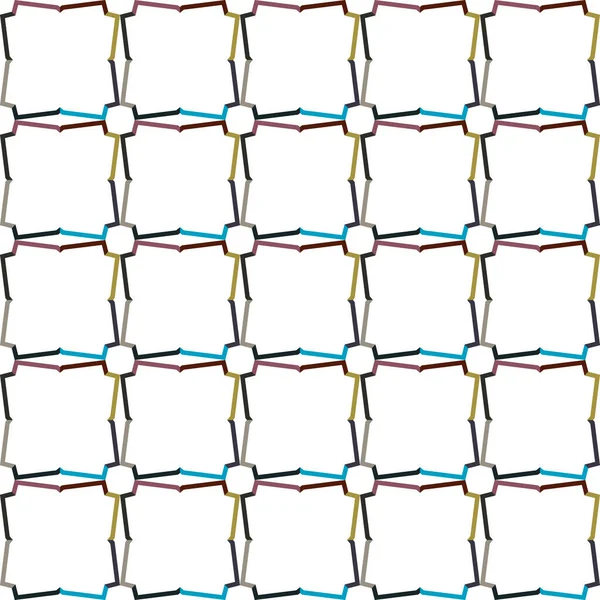 Nahtlose Muster Mit Geometrischen Formen Vektorillustration — Stockvektor