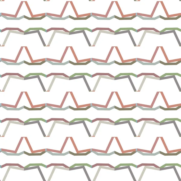 Padrão Sem Costura Com Formas Geométricas Ilustração Vetorial — Vetor de Stock
