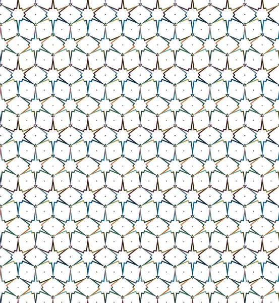 Padrão Sem Costura Com Formas Geométricas Ilustração Vetorial —  Vetores de Stock