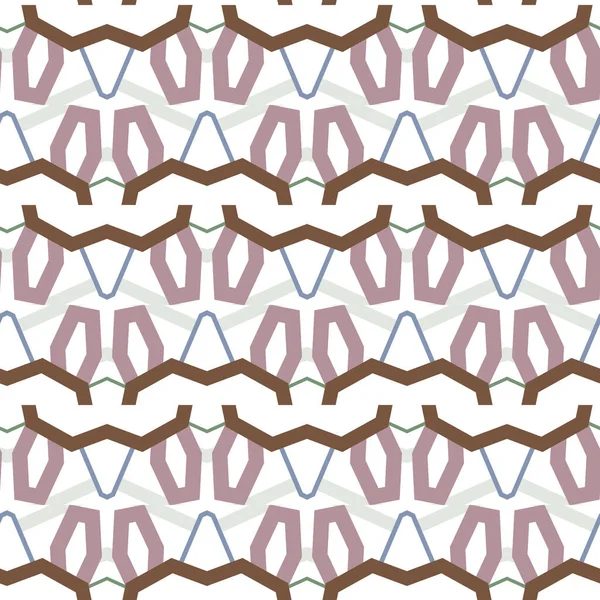 Modello Senza Soluzione Continuità Con Forme Geometriche Illustrazione Vettoriale — Vettoriale Stock