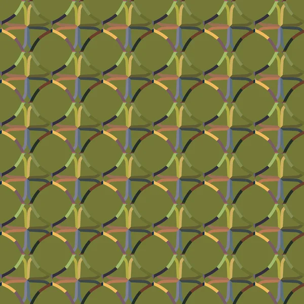 Abstrait Kaléidoscope Tissu Fond Sans Couture Illustration Vectorielle — Image vectorielle